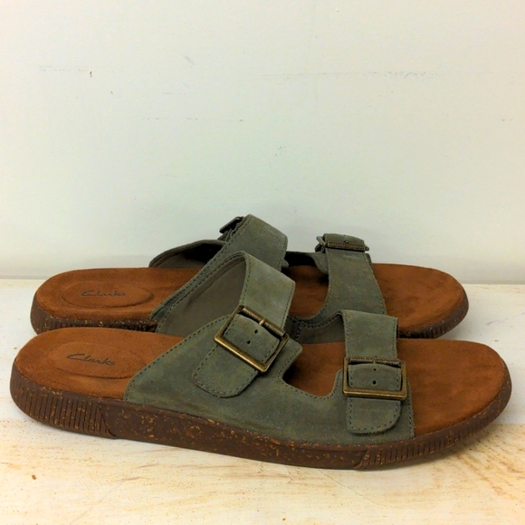 Clarks Sandal- Vine Cedar Olive suede - Picture 4 of 5